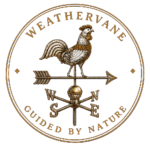 Weathervane guided by nature logo
